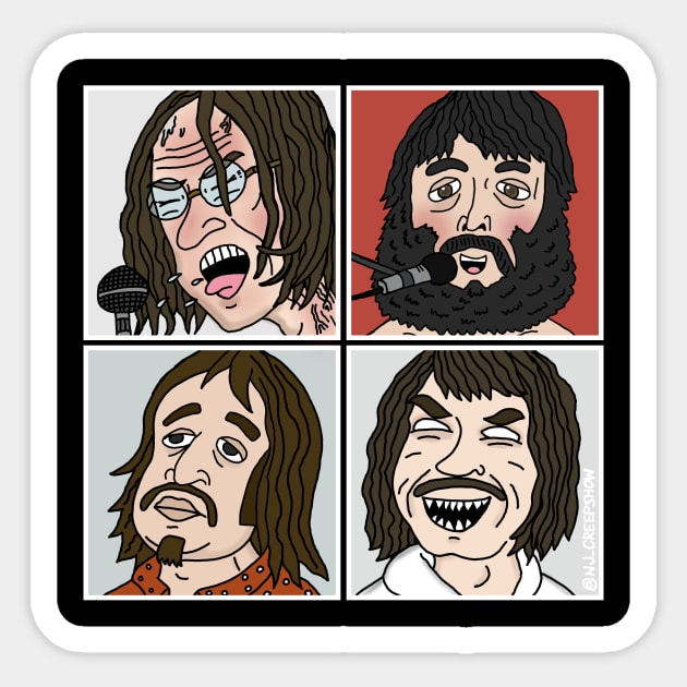 THE BEATLES "Let It Be" Parody Sticker by NJ Creepshow